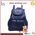 Bolso de escuela lindo de la mochila de la muchacha del cuero del oso 2016